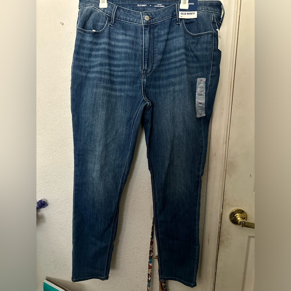 High rise super skinny jeans